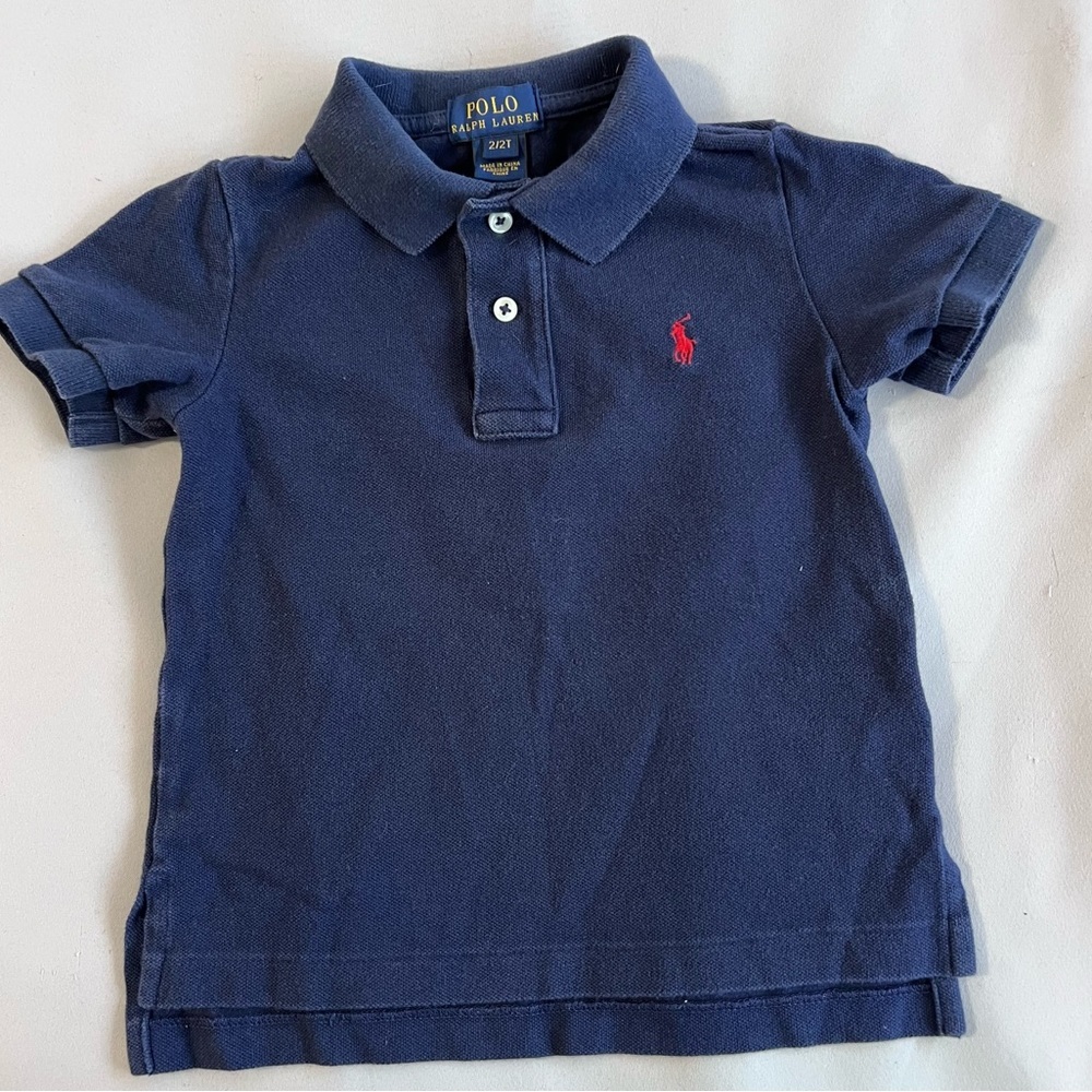 Polo Ralph Lauren Polo- Shirt Boys Size 2/2T Blue Navy